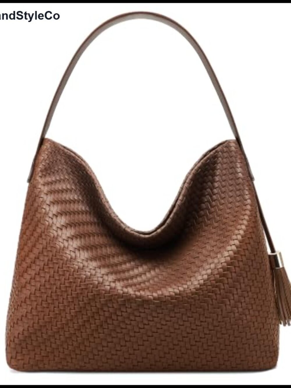 Large Woven Leather Tote Bag Shoulder Crossbody Hobo Purse